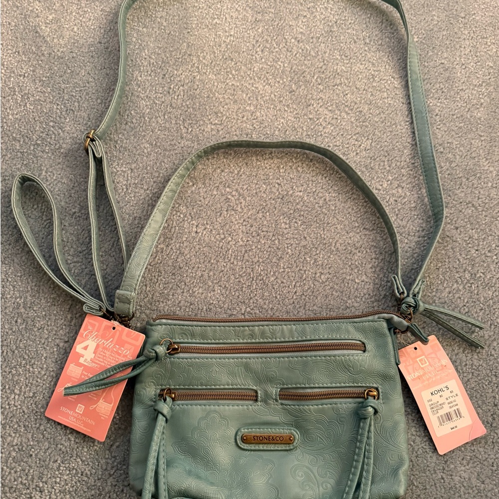 Stone & Co. Elegant Seafoam Crossbody Bag